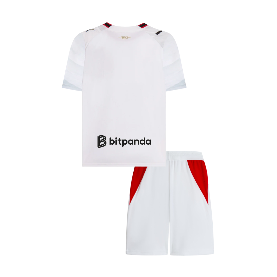 Vente Flash AC Milan Extérieur Maillot Kit 2026/27 Enfant Blanc