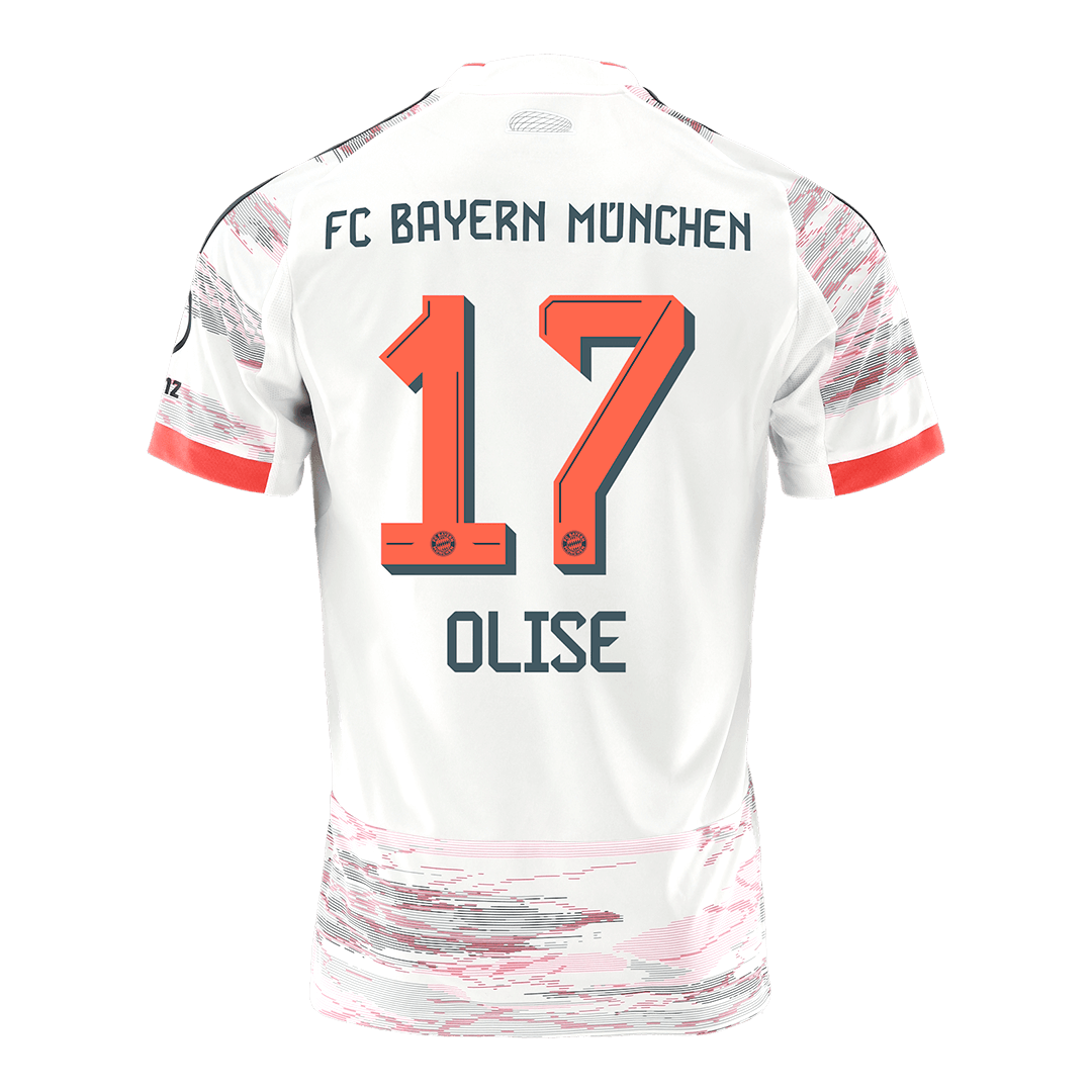 OLISE #17 Munich Extérieur Maillot 2025/26 Blanc