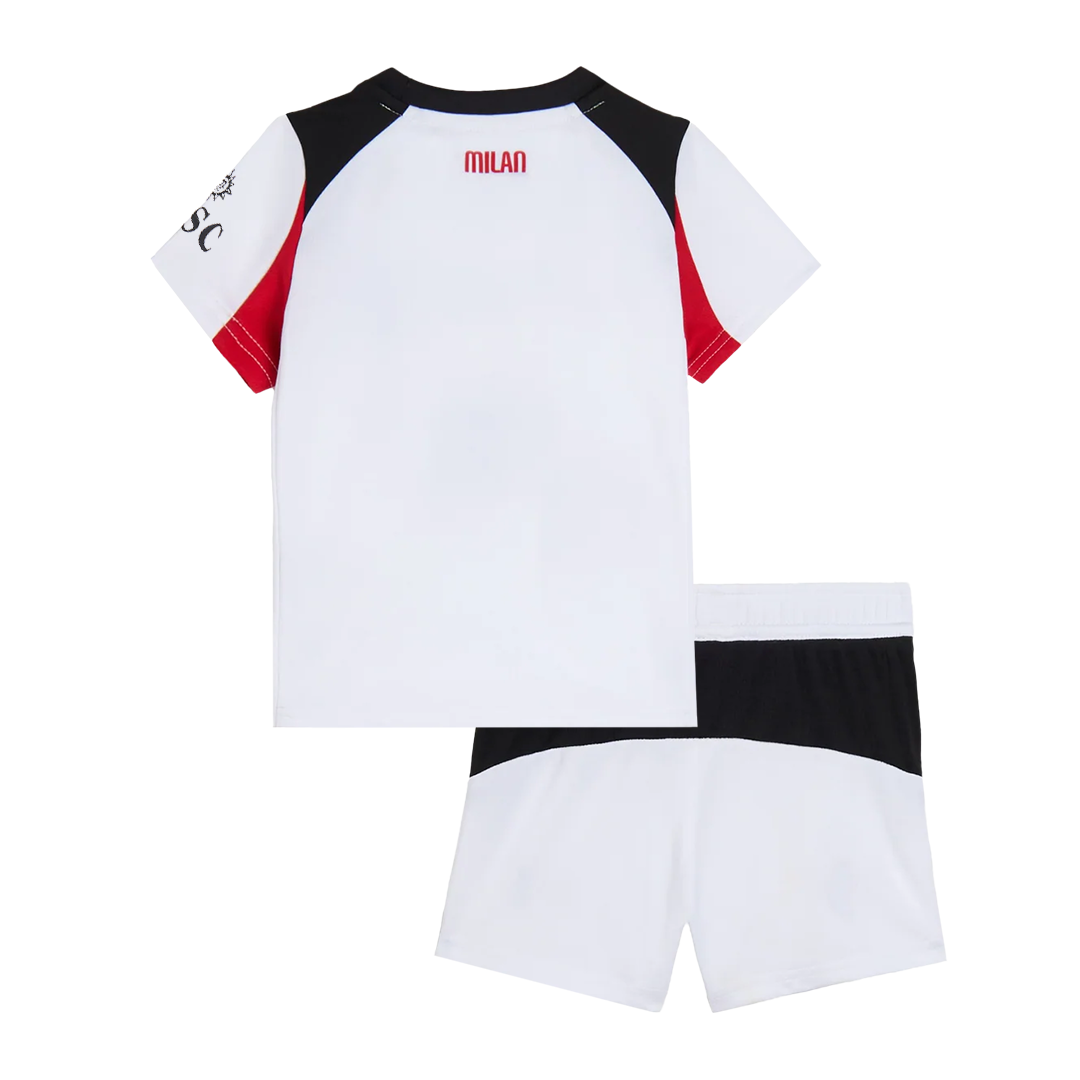 AC Milan Extérieur Maillot Kit 2025/26 Enfant Blanc