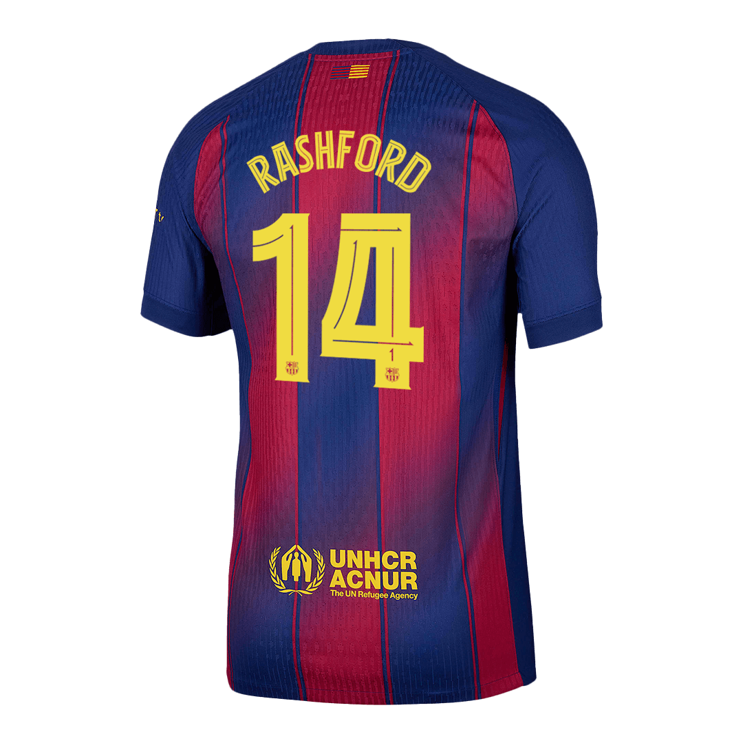 RASHFORD #14 Barcelone Domicile Maillot 2025/26 Authentique - UCL