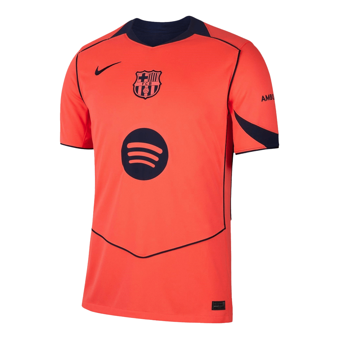 Barcelone Third Maillot Kit 2025/26 Orange
