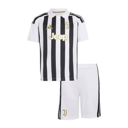 Juventus Domicile Maillot Kit 2026/27 Noir&Blanc Enfant