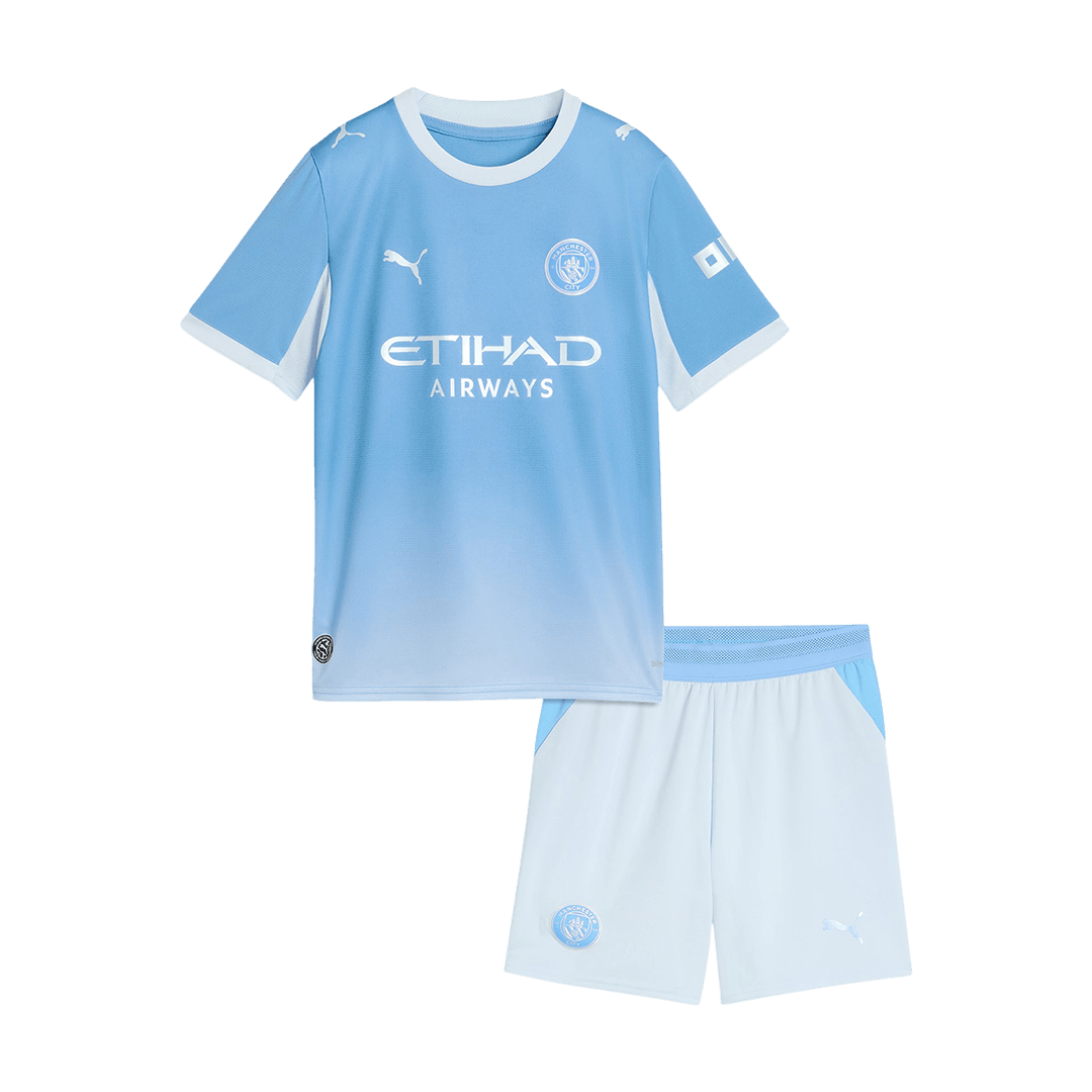 Manchester City Domicile Maillot Kit 2026/27 Enfant Bleu