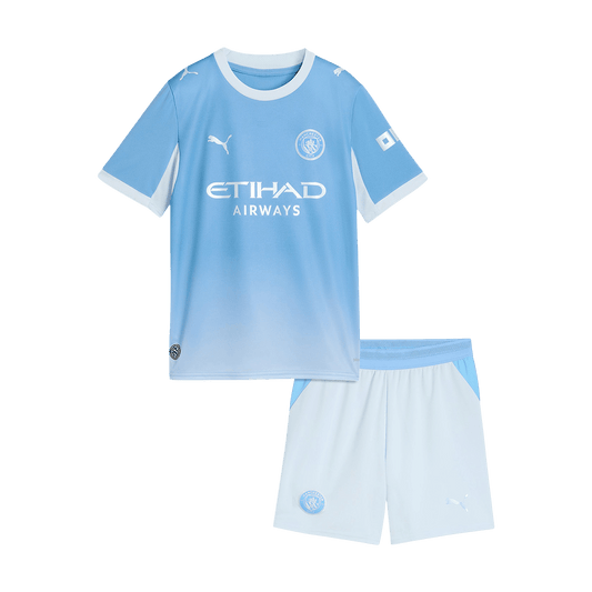 Manchester City Domicile Maillot Kit 2026/27 Enfant Bleu