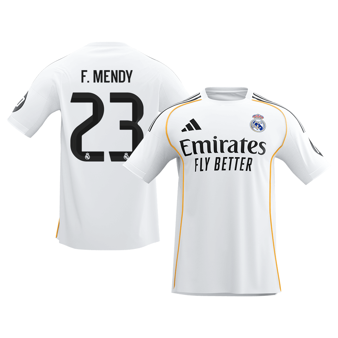 F.MENDY #23 Real Madrid Domicile Maillot 2025/26 Blanc - Super