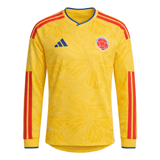 Colombie Domicile Maillot Manches Longues - Coupe du Monde 2026 Jaune Grande Taille