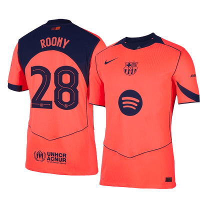 ROONY #28 Barcelone Third Maillot 2025/26 Orange Joueur