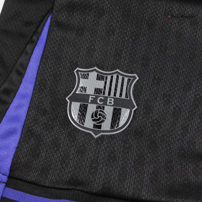 Barcelone Extérieur Maillot Kit 2025/26 Enfant Jaune&Noir