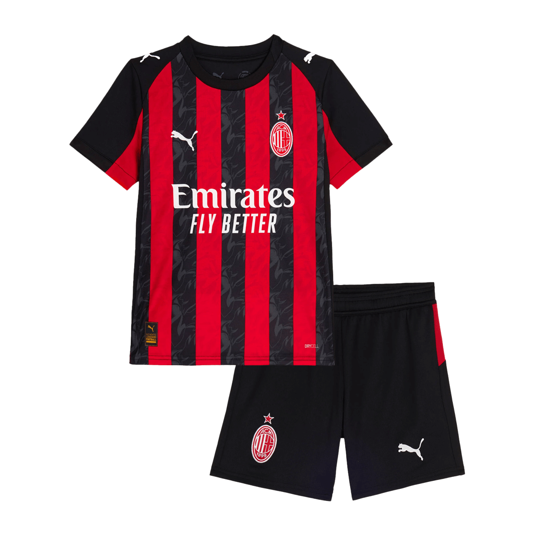 AC Milan Domicile Maillot Kit 2025/26 Junior Rouge