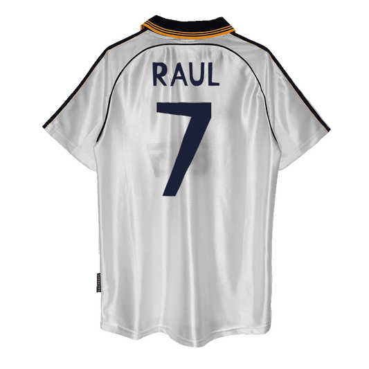 RAUL #7 Retro Real Madrid Domicile Maillot 99/00