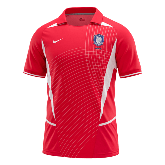 Retro Corée du Sud Domicile Maillot 2002 Rouge
