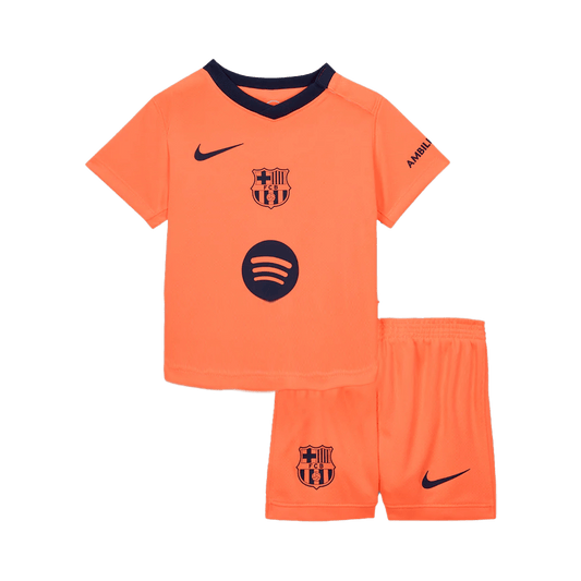 Barcelone Third Maillot Kit 2025/26 Enfant Orange