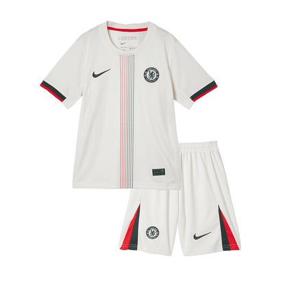 Chelsea Extérieur Maillot Kit 2025/26 Enfant Blanc
