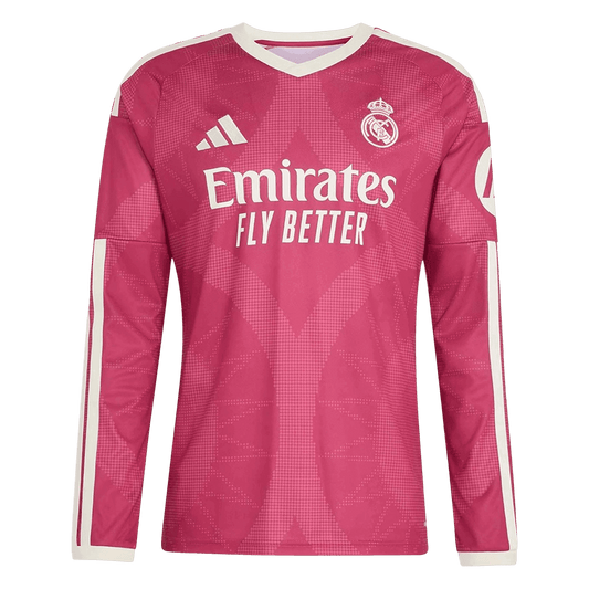Real Madrid Third Maillot Manches Longues 2026/27 Rose Grande Taille