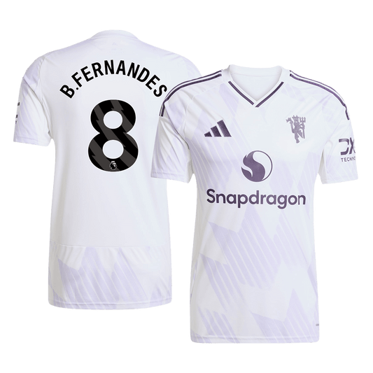 B.FERNANDES #8 Manchester United Extérieur Maillot 2025/26