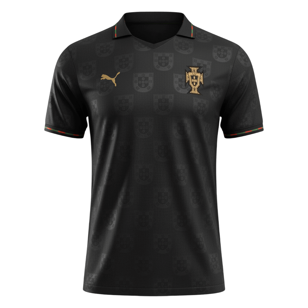 Portugal Maillot Coupe du Monde 2026 Noir Joueur