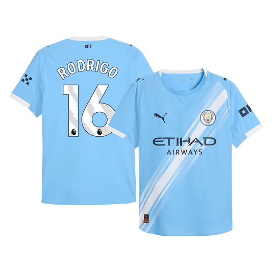 RODRIGO #16 Manchester City Domicile Maillot 2025/26 Authentique