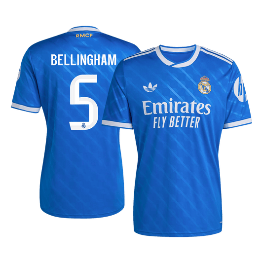 BELLINGHAM #5 Real Madrid Third Maillot 2025/26 Bleu