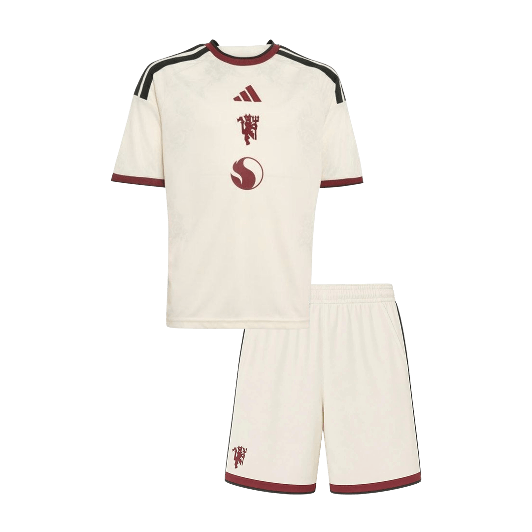 Manchester United Third Maillot Kit 2026/27 Junior Blanc