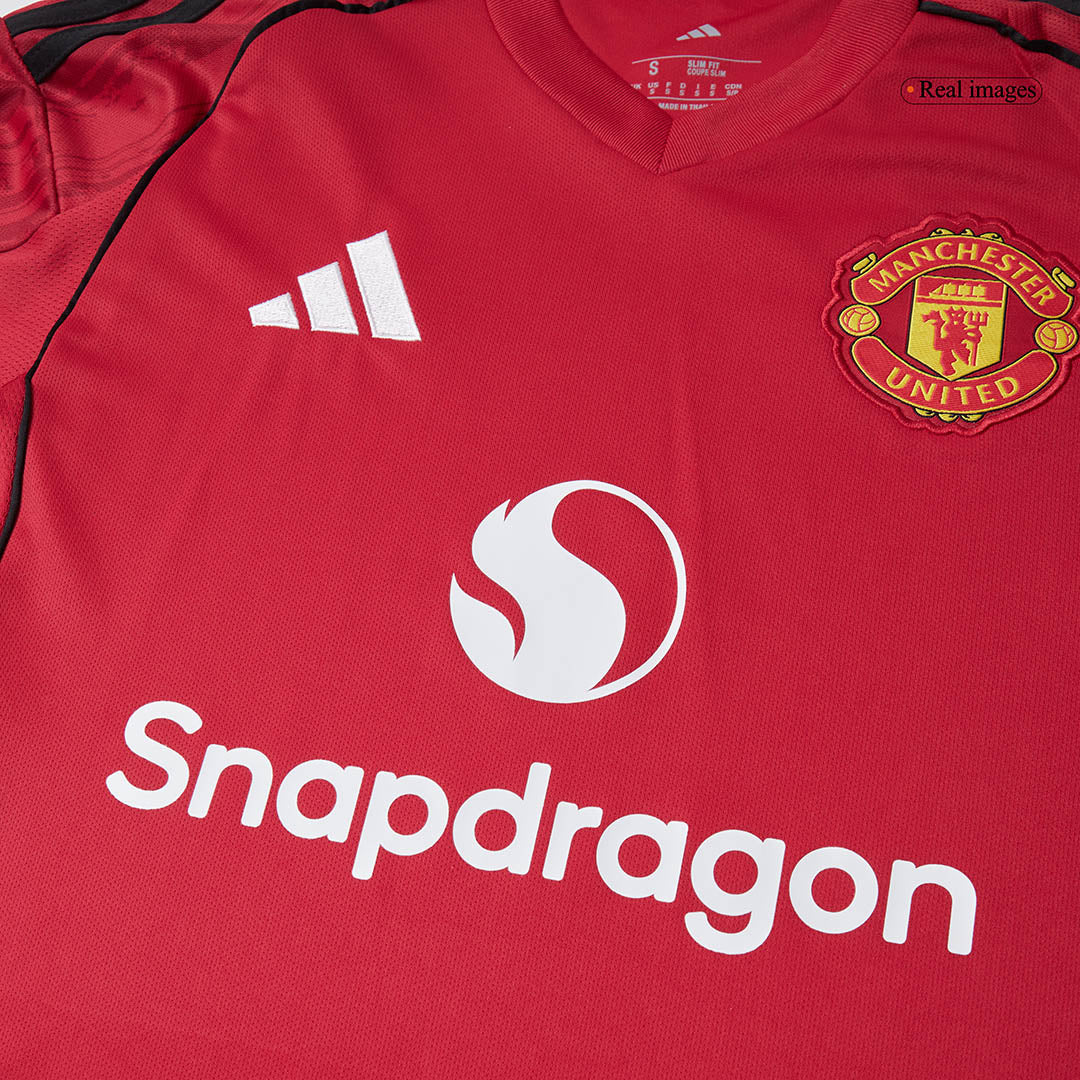 Manchester United Domicile Maillot Kit 2025/26 Rouge