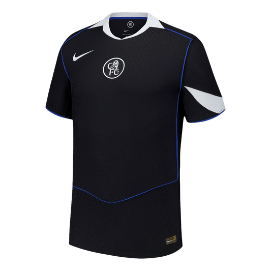 Chelsea Third Maillot 2025/26 Noir Authentique Grande Taille