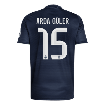 ARDA GÜLER #15 Real Madrid Extérieur Maillot 2025/26 Bleu marine - Super