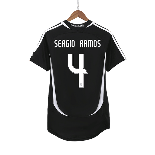 SERGIO RAMOS #4 Retro Real Madrid Extérieur Maillot 2006/07