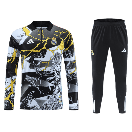 Real Madrid Sweatshirt Kit 2025/26 Junior Noir
