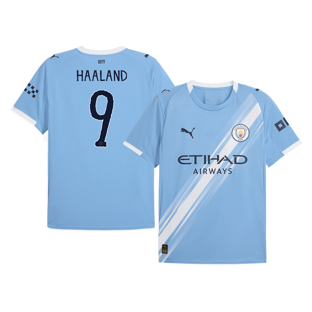 HAALAND #9 Manchester City Domicile Maillot 2025/26 - Club World Cup Grande Taille