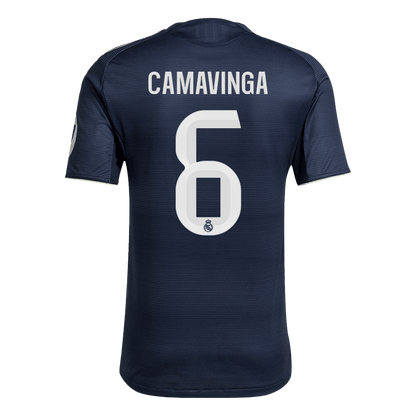 CAMAVINGA #6 Real Madrid Extérieur Maillot 2025/26 Bleu marine Authentique