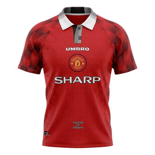 Retro Manchester United Domicile Maillot 1996/97 Rouge