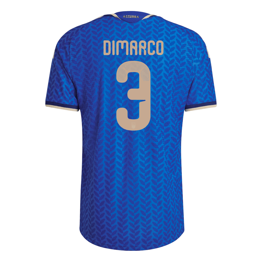 DIMARCO #3 Italie Domicile Maillot Coupe du Monde 2026 Bleu Joueur