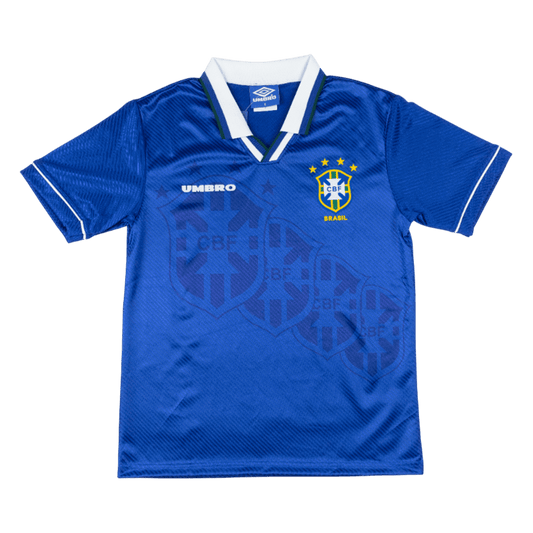 Retro Brésil Extérieur Maillot 94/96 Bleu