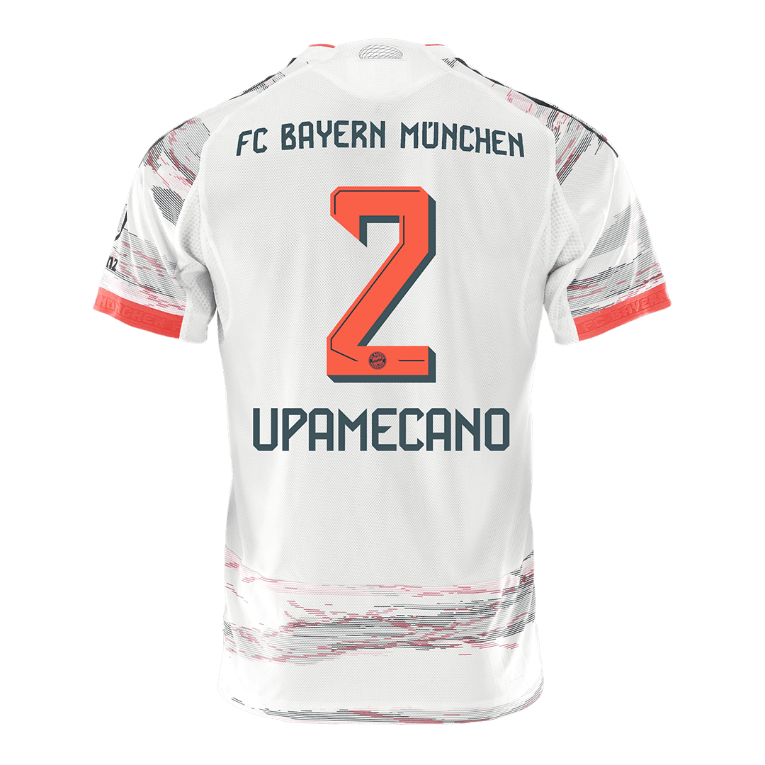UPAMECANO #2 Munich Extérieur Maillot 2025/26 Blanc Joueur