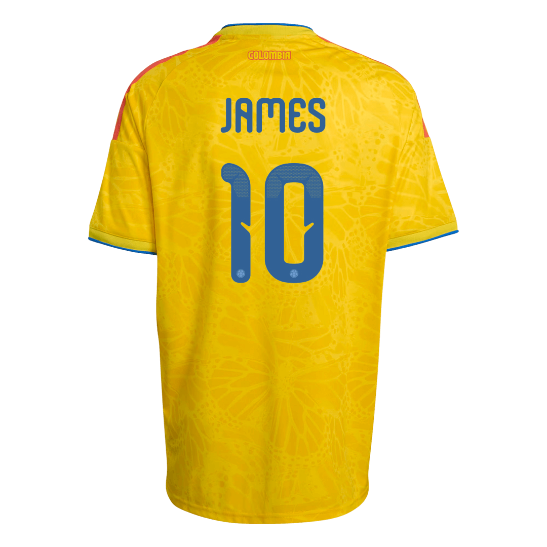 JAMES #10 Colombie Domicile Maillot Coupe du Monde 2026 Jaune