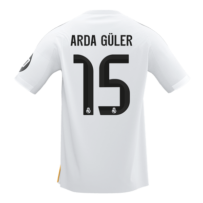 ARDA GÜLER #15 Real Madrid Domicile Maillot 2025/26 Blanc