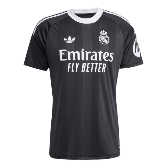 Real Madrid Gardien Maillot 2025/26 Noir Grande Taille
