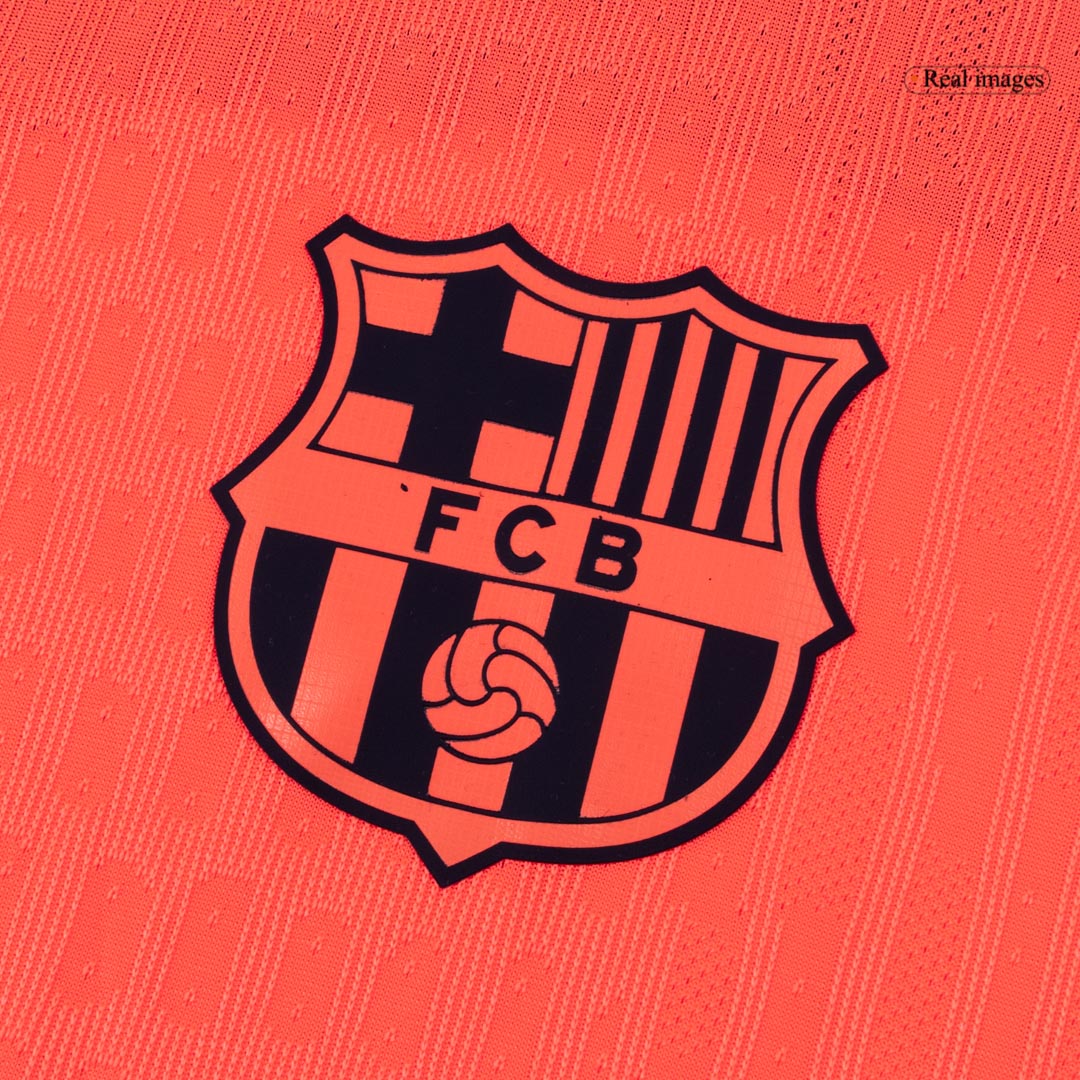 ROONY #19 Barcelone Third Maillot 2025/26 Orange Joueur - UCL