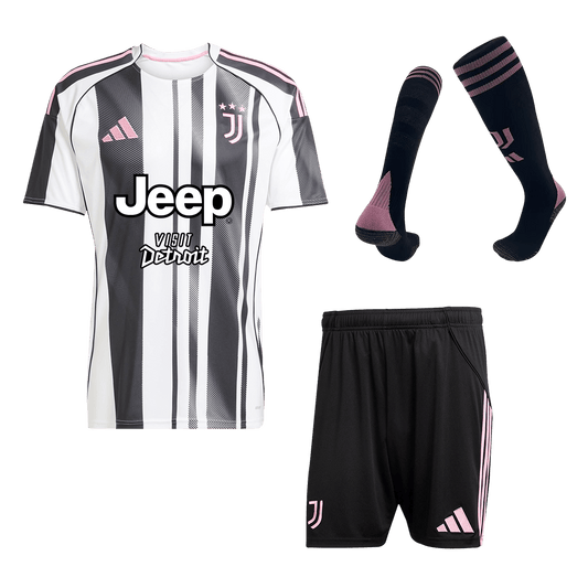 Juventus Domicile Maillot Kit 2025/26 Black&White