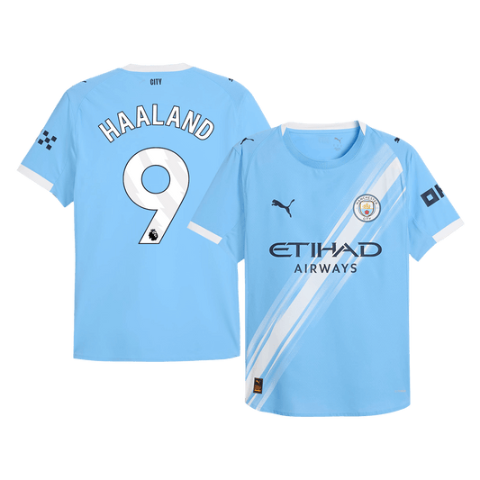 HAALAND #9 Manchester City Domicile Maillot 2025/26 Authentique