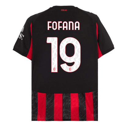 FOFANA #19 AC Milan Domicile Maillot 2025/26 Red&Black - Super