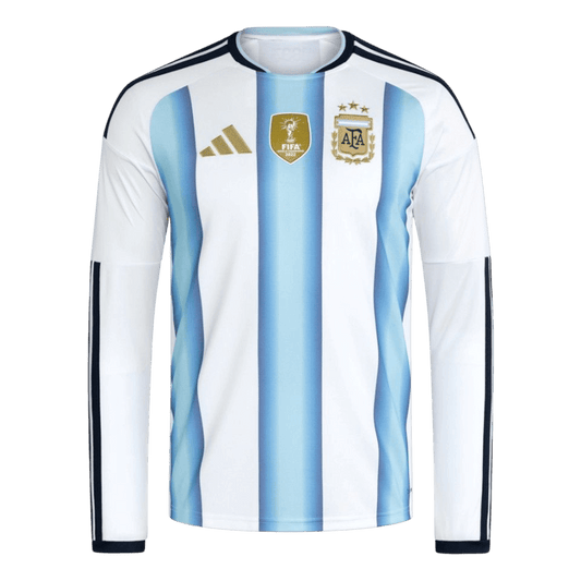 Argentine Domicile Maillot Manches Longues - Coupe du Monde 2026 Blue&White Grande Taille