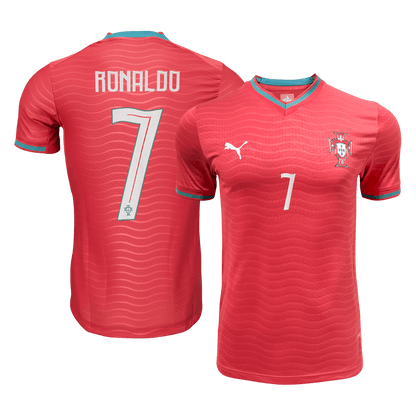 RONALDO #7 Portugal Domicile Maillot - Coupe du Monde 2026 Rouge Joueur