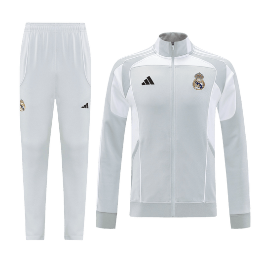 Real Madrid Veste de Football Kit 2025/26 Gris