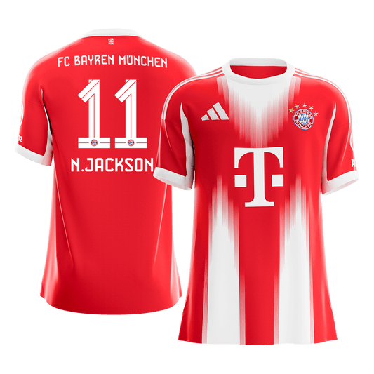 N.JACKSON #11 Munich Domicile Maillot 2025/26 Rouge - Super