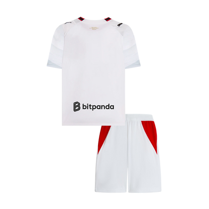 Vente Flash AC Milan Extérieur Maillot Kit 2026/27 Enfant Blanc