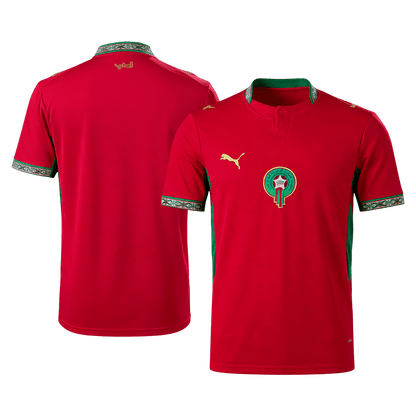 Maroc Domicile Maillot - Coupe du Monde 2026 Rouge Grande Taille