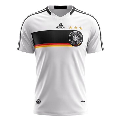 Retro Allemagne Domicile Maillot 2008 Blanc