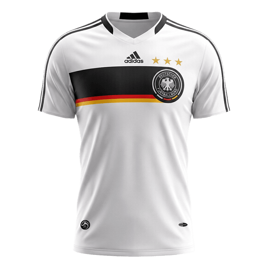 Retro Allemagne Domicile Maillot 2008 Blanc