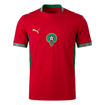 Maroc Domicile Maillot - Coupe du Monde 2026 Rouge Grande Taille